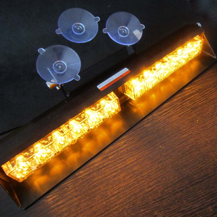 KNS186C2Led Strobe Light For Car Windshield Glass 12V 12Led 12Watt