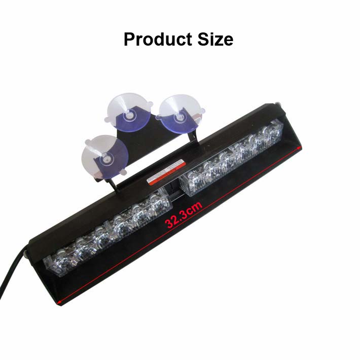 KNS186C2Led Strobe Light For Car Windshield Glass 12V 12Led 12Watt